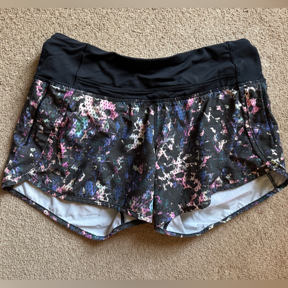 Lululemon Athletica Patterned Speed Up Shorts